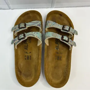 Alpro by Birkenstock Floral slip on sandals size 9 women
