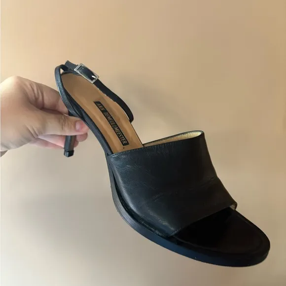 Ann demeulemeester heeled sandals miles 37 black