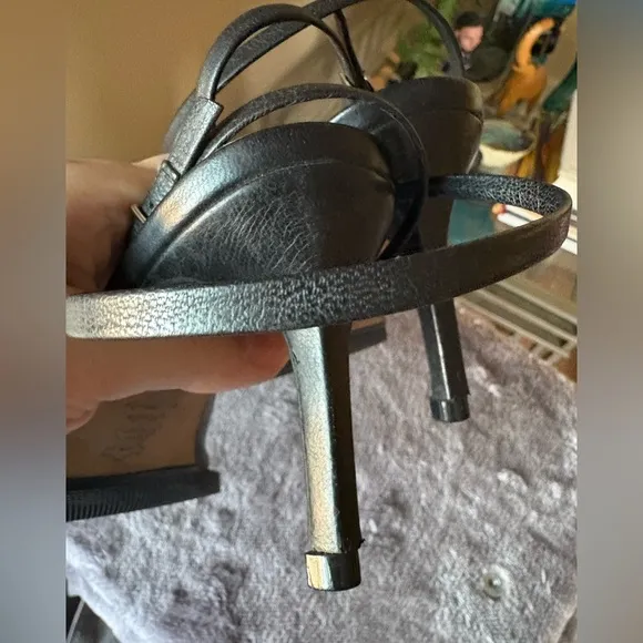 Ann demeulemeester heeled sandals miles 37 black