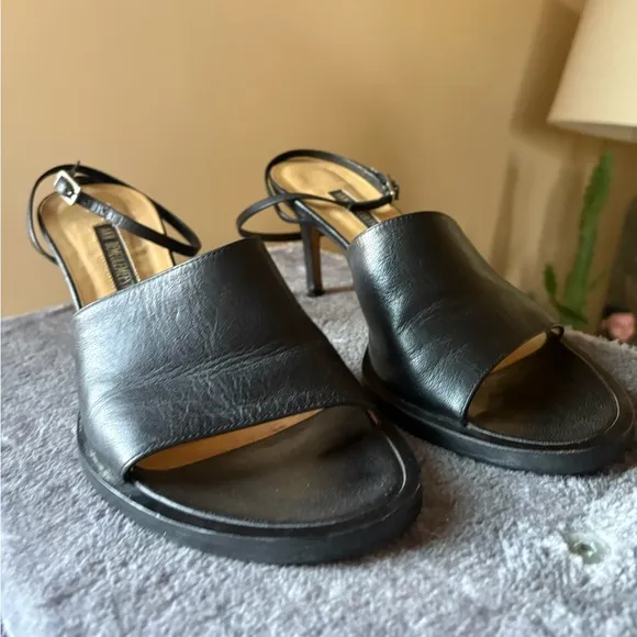 Ann demeulemeester heeled sandals miles 37 black