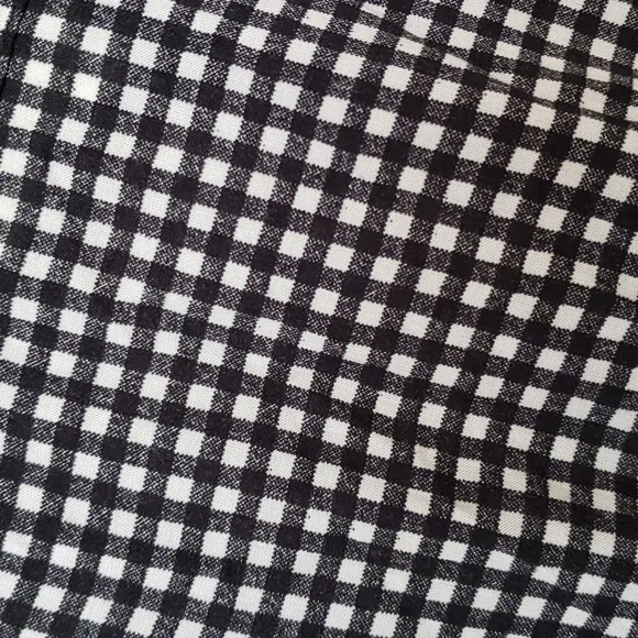 Anthropologie 11.1.TYLHO Gingham Askew Shirtdress Black White sz S Women's NEW