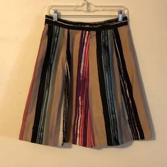 Anthropologie Cotton vertical artistic stripes