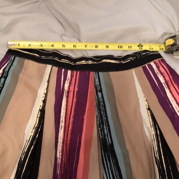 Anthropologie Cotton vertical artistic stripes