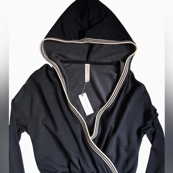 Anthropologie Daily Practice Casual Rouched Dress Black Women's SMALL