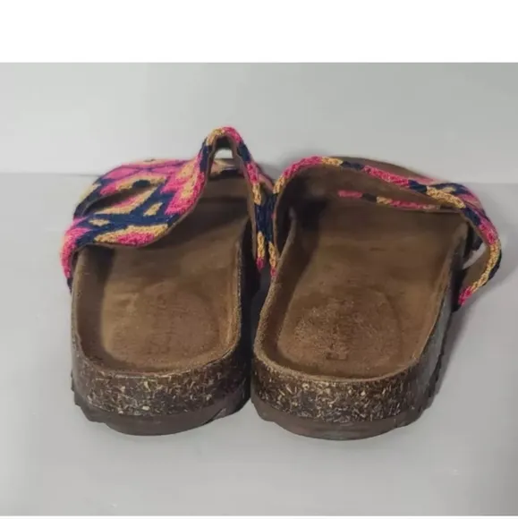 Anthropologie Eclectic Array Geometric Harmonic Tan Chiapas Sandals US 7 RT $240