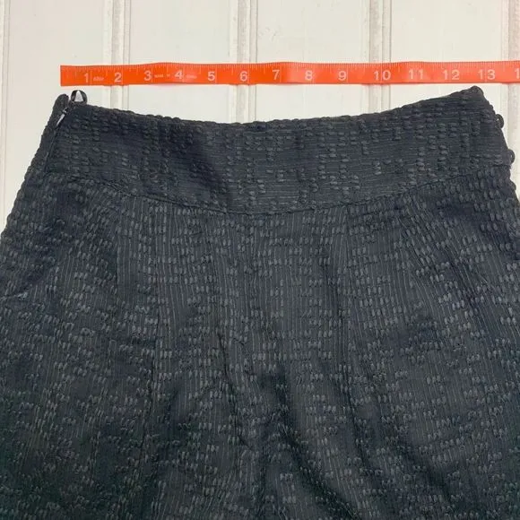 Anthropologie Lenon Black High Rise Dot Shorts XS