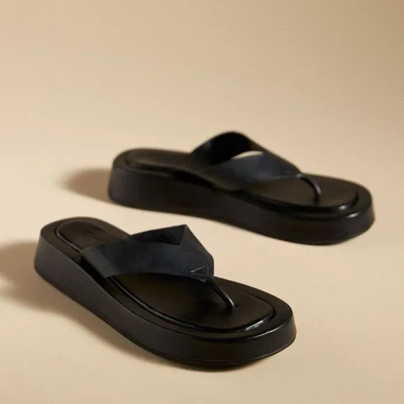 Anthropologie Seychelles Nautical Leather Sandals NIB