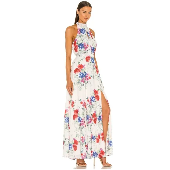 Anthropologie × Yumi Kim Petaluma Halter Maxi Dress Sz/L