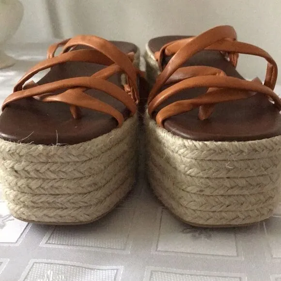 Anthropologie x Alohas Paw Paw Sprits Platform  Sandals size 37
