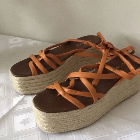 Anthropologie x Alohas Paw Paw Sprits Platform  Sandals size 37