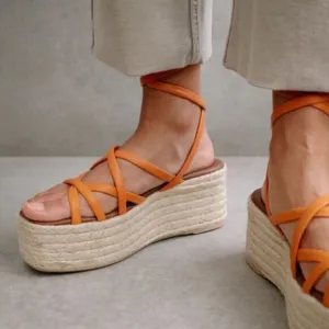 Anthropologie x Alohas Paw Paw Sprits Platform  Sandals size 37