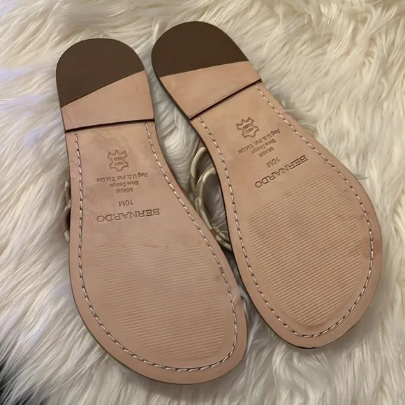 Anthropology Bernardo Tan Miami Two Tone Flip-Flop size 10W