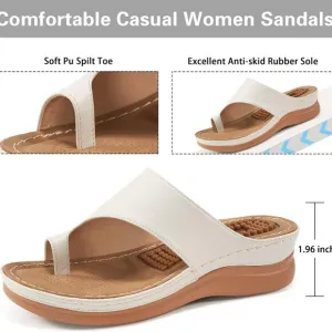 Aomigoct Sandals for Women Wedge Shoes: Comfortable Orthopedic Sandals Womens