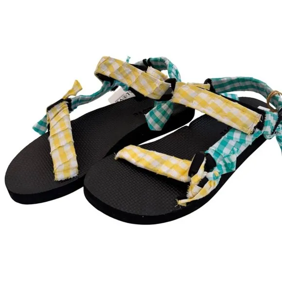 Arizona Love Trakky Sandal Size 41 Yellow Mint Adjustable $188 Nordstrom's