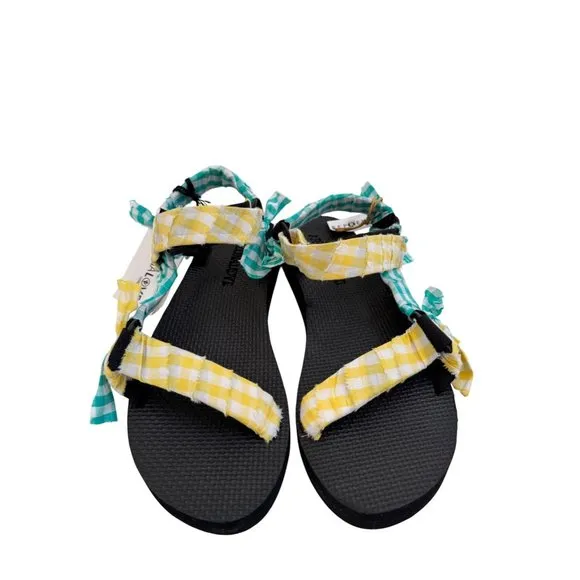 Arizona Love Trakky Sandal Size 41 Yellow Mint Adjustable $188 Nordstrom's