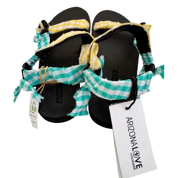 Arizona Love Trakky Sandal Size 41 Yellow Mint Adjustable $188 Nordstrom's