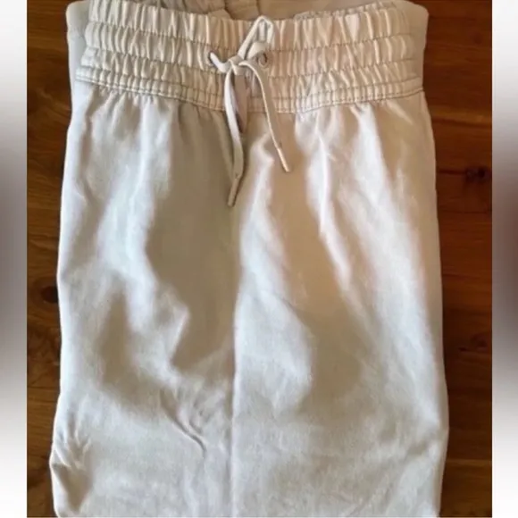 Athleta Retro Terry Midrise Skirt Medium Abalone Grey Tan