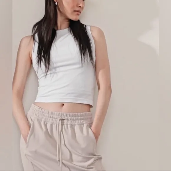 Athleta Retro Terry Midrise Skirt Medium Abalone Grey Tan