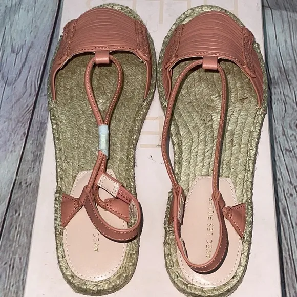 Avec Les Filles Leather Coral “Genevieve” Sandal