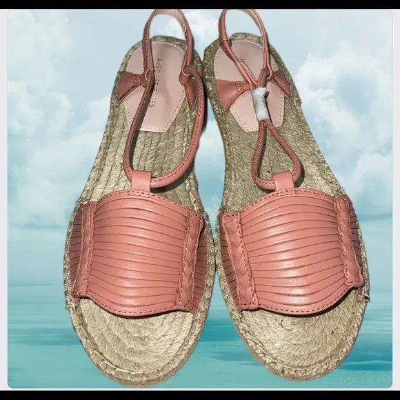Avec Les Filles Leather Coral “Genevieve” Sandal