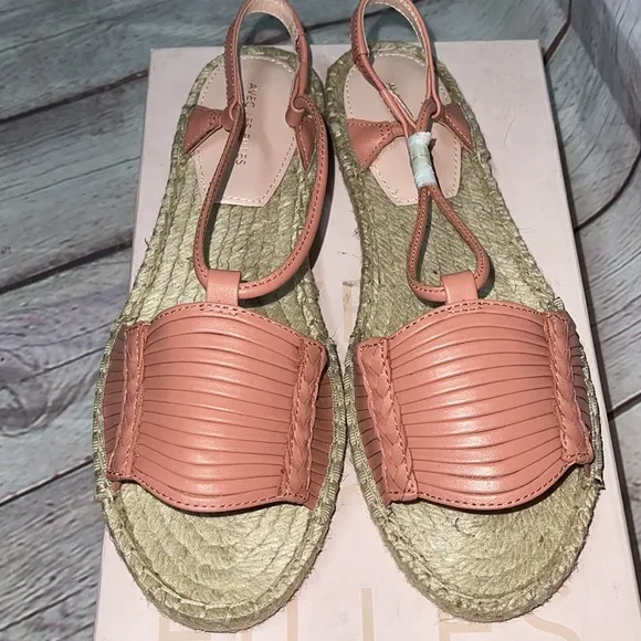 Avec Les Filles Leather Coral “Genevieve” Sandal