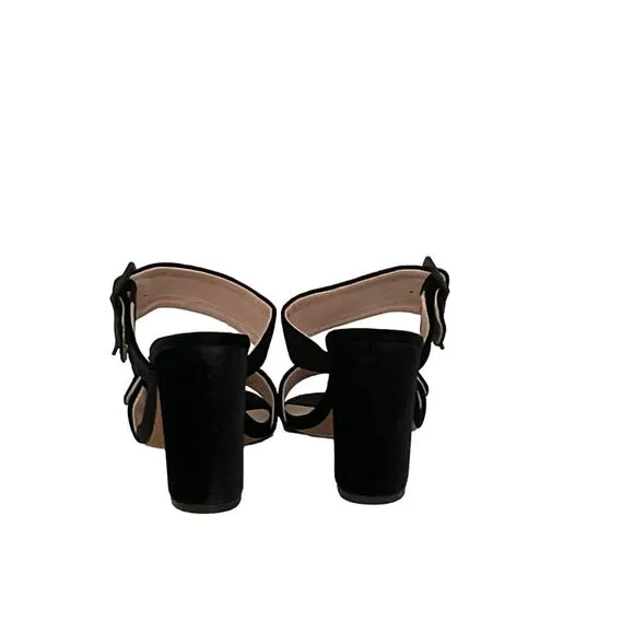 Avec Les Filles Women’s Millie Block Heel Sandals Black Size 10