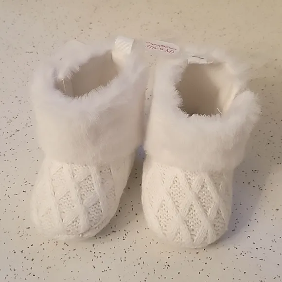 Baby Girl Walking Shoes and Bootie Size 6-12 months/ Size 3 and 4 Bundle