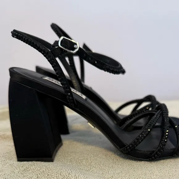 Badgley Mischka dressy sandals worn once. Size 6&amp;1/2.