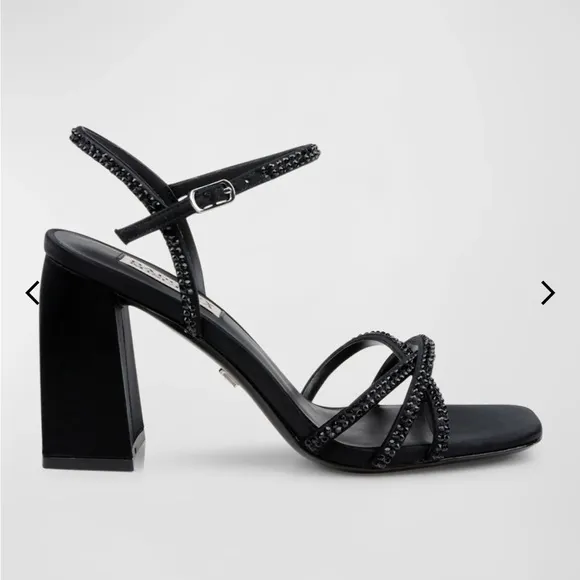 Badgley Mischka dressy sandals worn once. Size 6&amp;1/2.