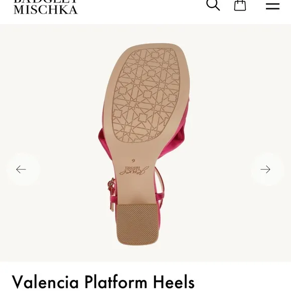 BADGLEY MISCHKA | Jewel Valencia platforms Sz 9.5 Pink punch