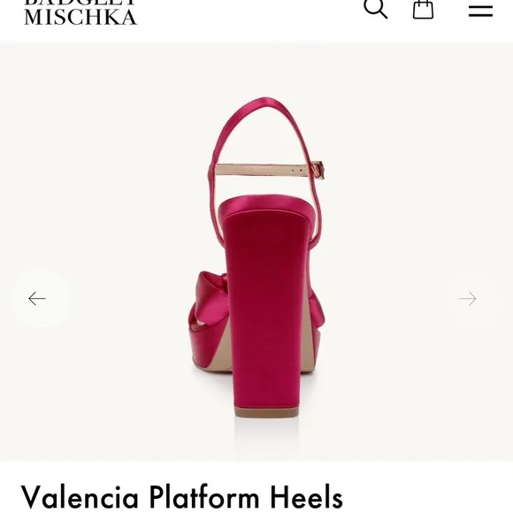 BADGLEY MISCHKA | Jewel Valencia platforms Sz 9.5 Pink punch