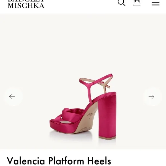 BADGLEY MISCHKA | Jewel Valencia platforms Sz 9.5 Pink punch