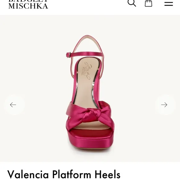 BADGLEY MISCHKA | Jewel Valencia platforms Sz 9.5 Pink punch