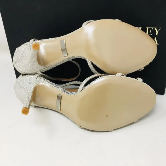 Badgley Mischka Kerrington Antique Silver Sandals