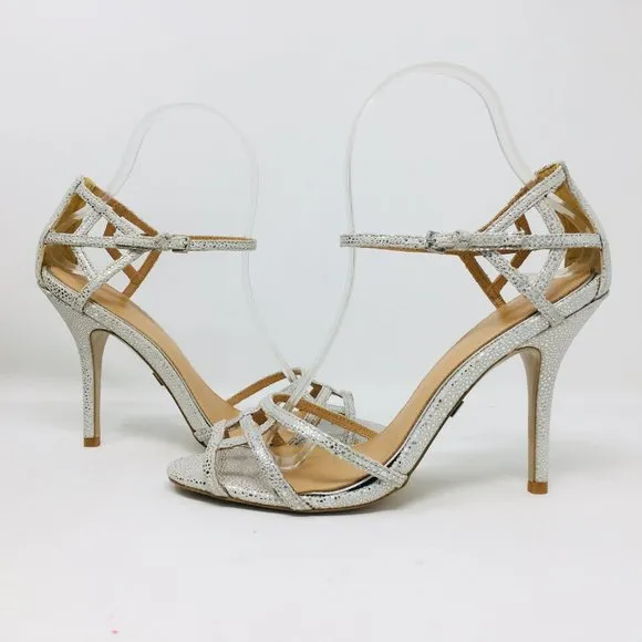 Badgley Mischka Kerrington Antique Silver Sandals