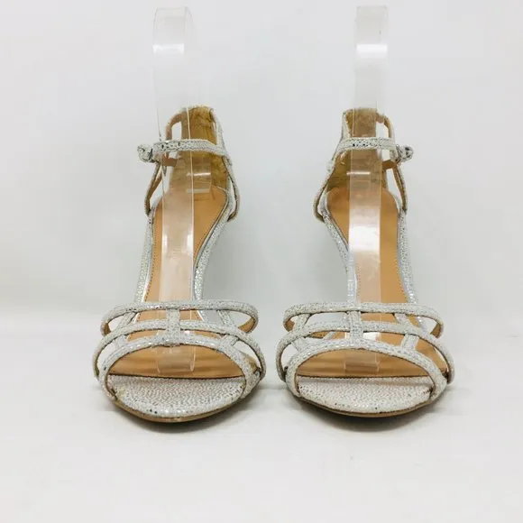 Badgley Mischka Kerrington Antique Silver Sandals