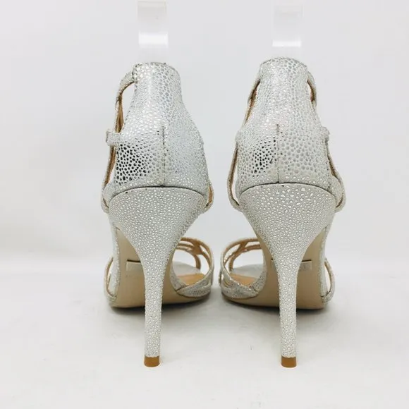 Badgley Mischka Kerrington Antique Silver Sandals