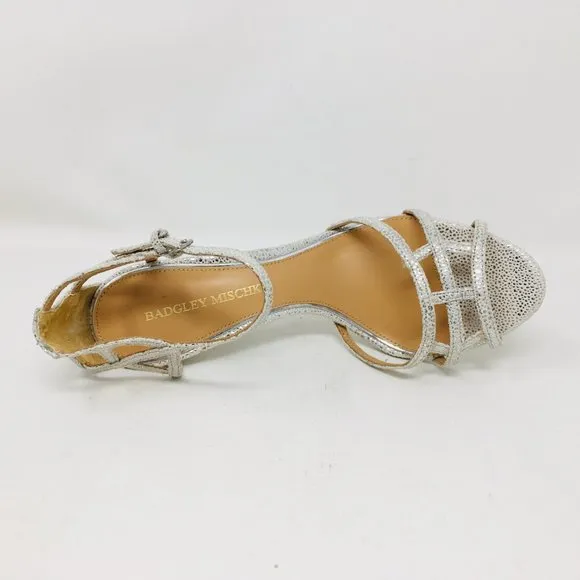 Badgley Mischka Kerrington Antique Silver Sandals