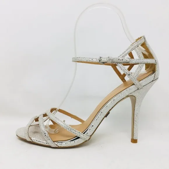Badgley Mischka Kerrington Antique Silver Sandals