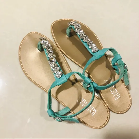 Badgley Mischka Lucia Crystal Embellished Sandals
