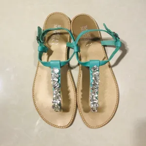 Badgley Mischka Lucia Crystal Embellished Sandals