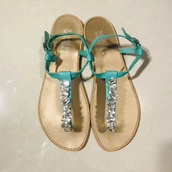 Badgley Mischka Lucia Crystal Embellished Sandals