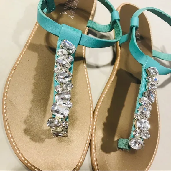 Badgley Mischka Lucia Crystal Embellished Sandals