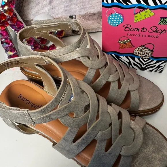 Bare Traps Strappy Block Heel Sandals NWT