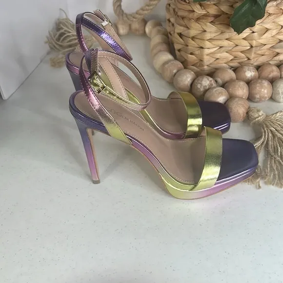 BCBGENERATIONWomen's Cadence Metallic Sandals In Ombre Sz 7
