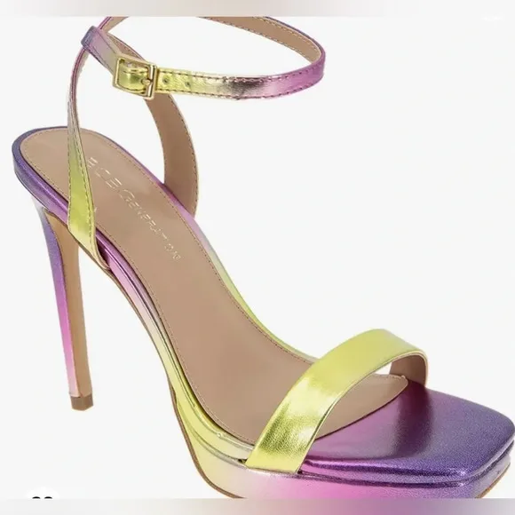 BCBGENERATIONWomen's Cadence Metallic Sandals In Ombre Sz 7