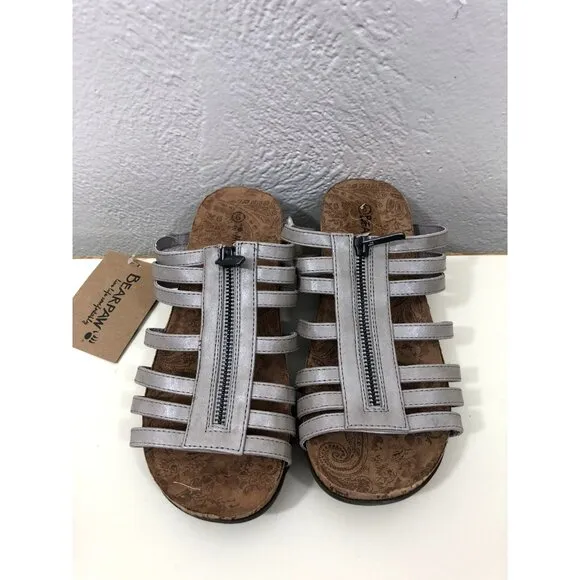 Bearpaw Sabrina Sandals Strappy Slip On Cork Sole