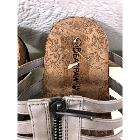 Bearpaw Sabrina Sandals Strappy Slip On Cork Sole