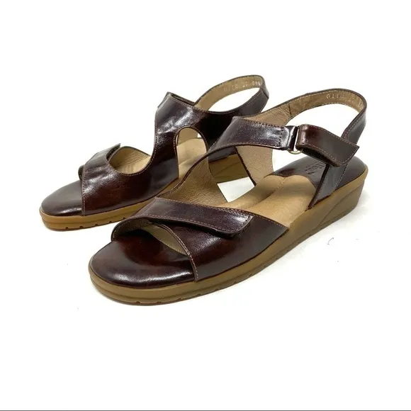 Beautifeel Bellagio brown washed leather sandals