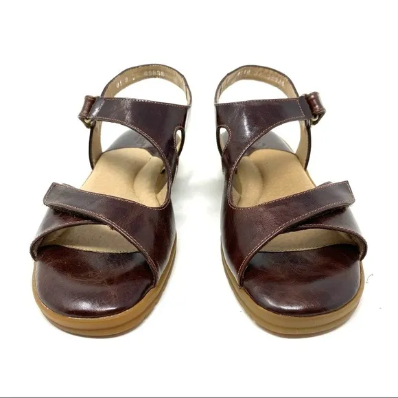Beautifeel Bellagio brown washed leather sandals